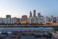 Beijing skyline in the evening