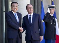 President Xi Jinping and President François Hollande. 