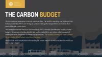The Carbon Budget infographic intro