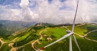 Wind farm in Shaanxi province in northern China