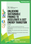 Unlocking Sustainable Finance to Accelerate a Just Energy Transition