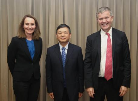 Huang Runqiu, China's Minister of Ecology and Environment and Erik Solheim, Vice Chairman of the CCICED