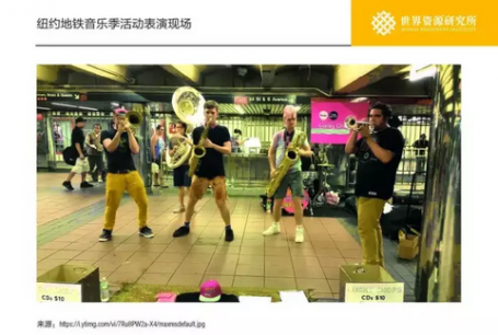 New York subway music season performance scene