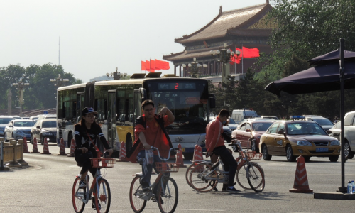 Stationless bike sharing in China